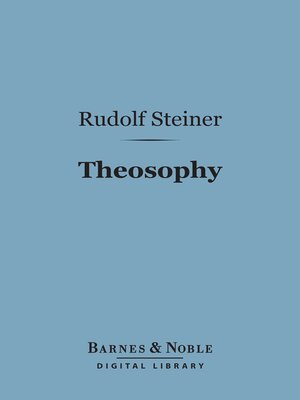cover image of Theosophy (Barnes & Noble Digital Library)